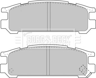 BBP1508 BORG & BECK Комплект тормозных колодок, дисковый тормоз
