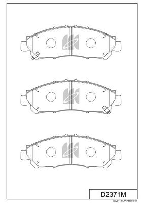 D2371M MK Kashiyama Комплект тормозных колодок, дисковый тормоз