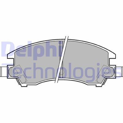 LP547 DELPHI Комплект тормозных колодок, дисковый тормоз