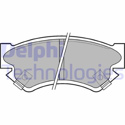 LP817 DELPHI Комплект тормозных колодок, дисковый тормоз