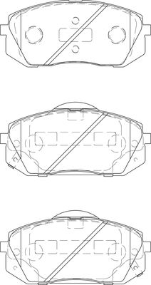 2134976 Omnicraft Комплект тормозных колодок, дисковый тормоз