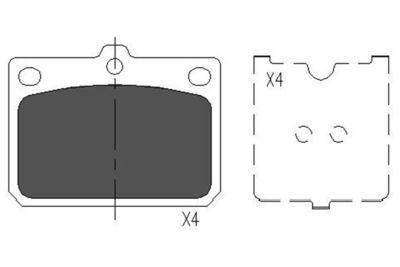 KBP9079 KAVO PARTS Комплект тормозных колодок, дисковый тормоз