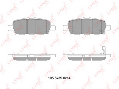 BD5745 LYNXauto Комплект тормозных колодок, дисковый тормоз