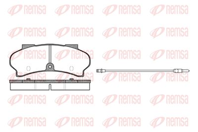 002612 REMSA Комплект тормозных колодок, дисковый тормоз
