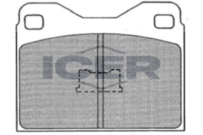 180222 ICER Комплект тормозных колодок, дисковый тормоз