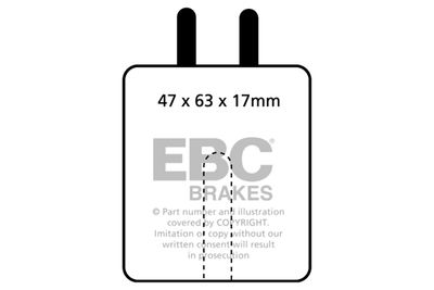 DP5120NDX EBC Brakes Комплект тормозных колодок, дисковый тормоз