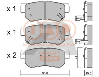 70407035P IAP QUALITY PARTS Комплект тормозных колодок, дисковый тормоз