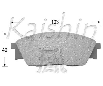 FK7013 KAISHIN Комплект тормозных колодок, дисковый тормоз