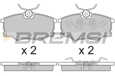 BP2805 BREMSI Комплект тормозных колодок, дисковый тормоз