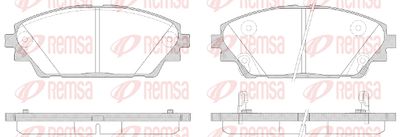 156902 REMSA Комплект тормозных колодок, дисковый тормоз