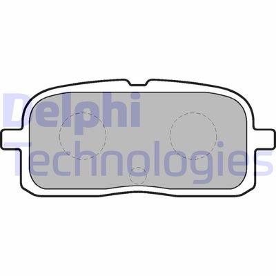 LP1550 DELPHI Комплект тормозных колодок, дисковый тормоз