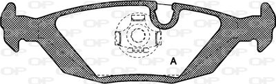 BPA015500 OPEN PARTS Комплект тормозных колодок, дисковый тормоз