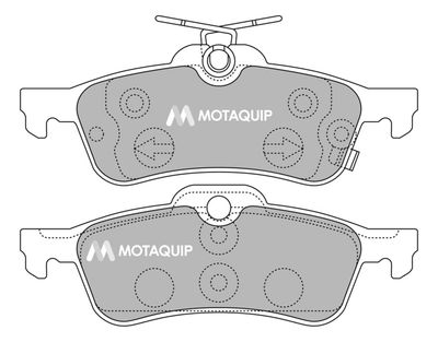 LVXL1322 MOTAQUIP Комплект тормозных колодок, дисковый тормоз