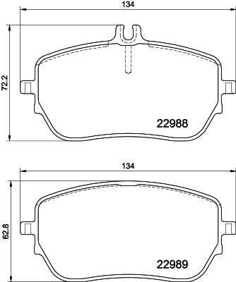 8DB355037961 HELLA Комплект тормозных колодок, дисковый тормоз