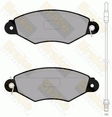 PA1822 Brake ENGINEERING Комплект тормозных колодок, дисковый тормоз