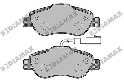 N09834 DIAMAX Комплект тормозных колодок, дисковый тормоз