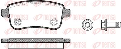 138700 REMSA Комплект тормозных колодок, дисковый тормоз