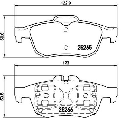 P68057 BREMBO Комплект тормозных колодок, дисковый тормоз