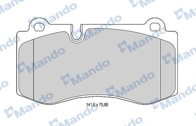 MBF015231 MANDO Комплект тормозных колодок, дисковый тормоз