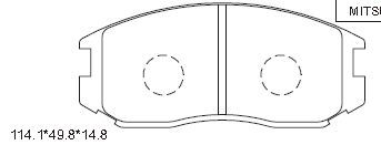 KD4718 ASIMCO Комплект тормозных колодок, дисковый тормоз
