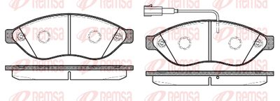 123712 REMSA Комплект тормозных колодок, дисковый тормоз