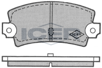 180212 ICER Комплект тормозных колодок, дисковый тормоз
