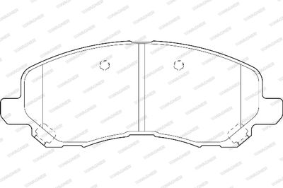 WBP23584A WAGNER Комплект тормозных колодок, дисковый тормоз