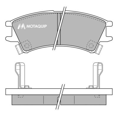 LVXL613 MOTAQUIP Комплект тормозных колодок, дисковый тормоз
