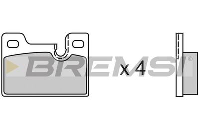 BP2185 BREMSI Комплект тормозных колодок, дисковый тормоз