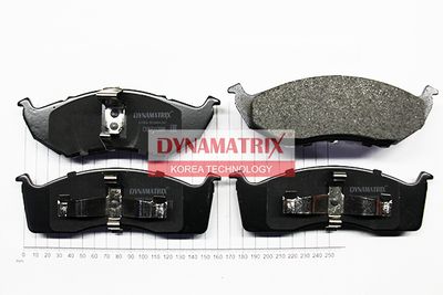 DBP1098 DYNAMATRIX Комплект тормозных колодок, дисковый тормоз