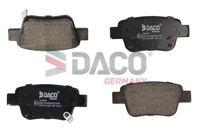 324563 DACO Germany Комплект тормозных колодок, дисковый тормоз