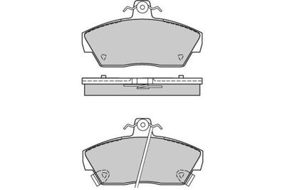 120484 E.T.F. Комплект тормозных колодок, дисковый тормоз