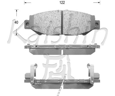 FK2125 KAISHIN Комплект тормозных колодок, дисковый тормоз