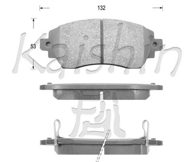 FK2194 KAISHIN Комплект тормозных колодок, дисковый тормоз