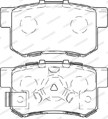 WBP24434A WAGNER Комплект тормозных колодок, дисковый тормоз