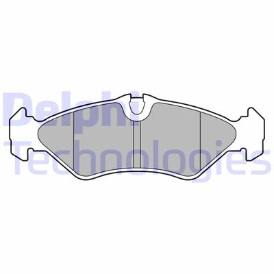 LP3664 DELPHI Комплект тормозных колодок, дисковый тормоз