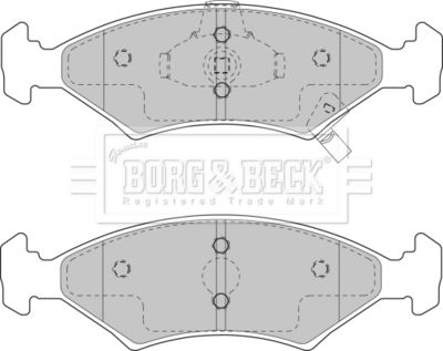 BBP1865 BORG & BECK Комплект тормозных колодок, дисковый тормоз