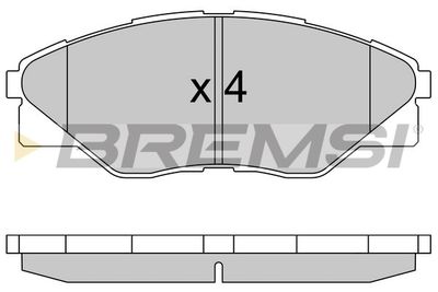 BP3586 BREMSI Комплект тормозных колодок, дисковый тормоз