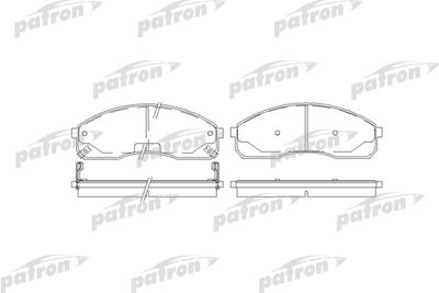 PBP1595 PATRON Комплект тормозных колодок, дисковый тормоз