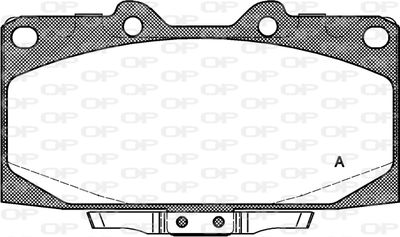 BPA059912 OPEN PARTS Комплект тормозных колодок, дисковый тормоз