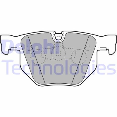 LP2256 DELPHI Комплект тормозных колодок, дисковый тормоз