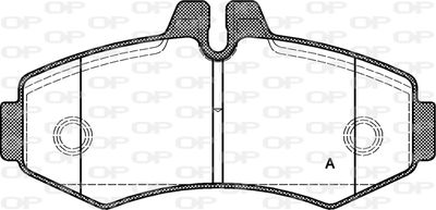 BPA070100 OPEN PARTS Комплект тормозных колодок, дисковый тормоз