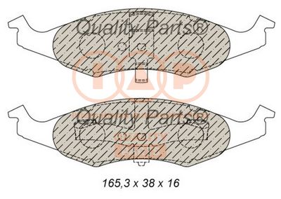 70402030 IAP QUALITY PARTS Комплект тормозных колодок, дисковый тормоз