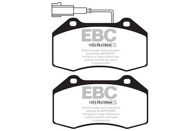 DP42021R EBC Brakes Комплект тормозных колодок, дисковый тормоз