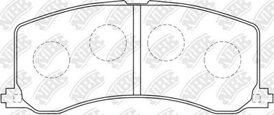 PN9381 NiBK Комплект тормозных колодок, дисковый тормоз