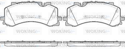 P1644300 WOKING Комплект тормозных колодок, дисковый тормоз