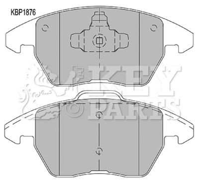 KBP1876 KEY PARTS Комплект тормозных колодок, дисковый тормоз
