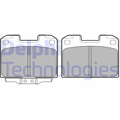 LP1427 DELPHI Комплект тормозных колодок, дисковый тормоз