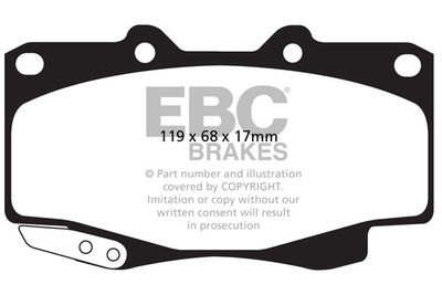 DP42005R EBC Brakes Комплект тормозных колодок, дисковый тормоз