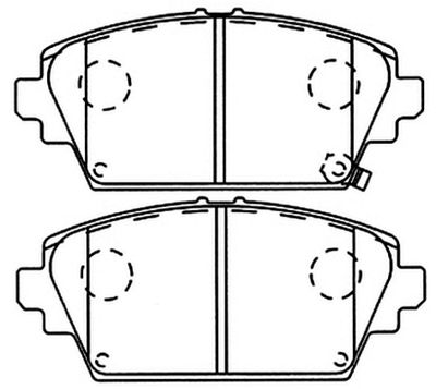 AKD1268 ASVA Комплект тормозных колодок, дисковый тормоз